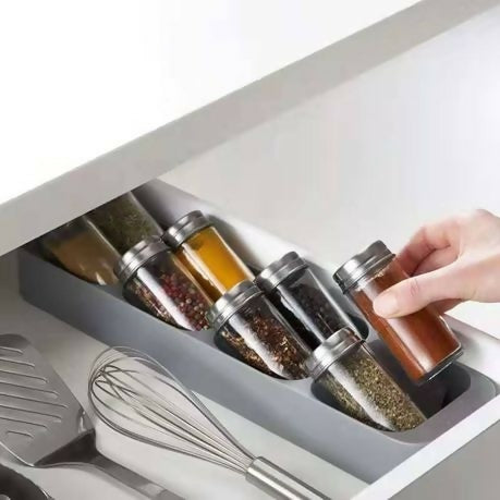 Grey Organizer Storage Tray